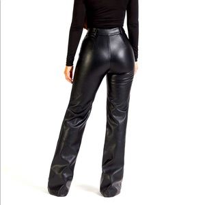 BOA Leather Wide Leg Pants
